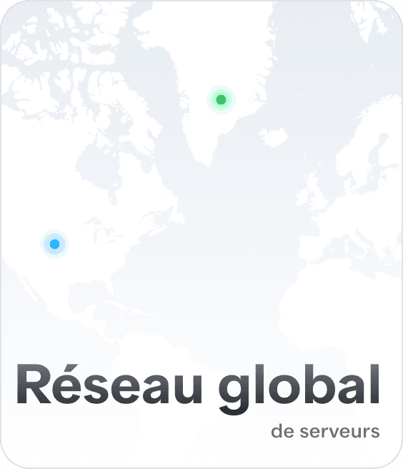 Carte d'emplacement du serveur VPN